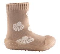 Sterntaler Adventure Socks Muscheln - Baby und Kindersocken mit profilierter Gummisohle - bequeme Sockenschuhe aus schnelltrocknendem Material - Mädchen Indoor Outdoor Schuhe - beige, Größe 24