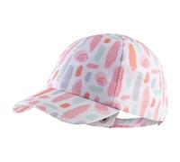 Sterntaler Basecap Striche - Mädchen Schirmmütze aus Baumwolle mit Allover Druck - Sommer Cappy mit Metallschließe zur Größenregulierung - Sportive Baby und Kinder Schirmkappe, weiß, Größe 53