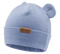Sterntaler Beanie mit Umschlag und dekorativen, angesetzten Ohren - Unisex Baby und Kinder Mütze aus feiner Strickware - Übergangsmütze - samtblau, 51