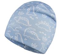 Sterntaler - Kid's Beanie Saurier - Mütze, Gr. 49 cm, grau (Samtblau)