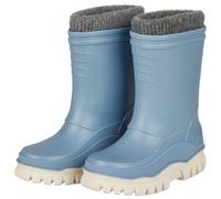 Sterntaler Gummistiefel uni gefüttert - Jungen Kinder Regenstiefel mit herausnehmbarem Innenschuh - warme, wasserdichte Kinderstiefel - Matsch- und Regenschuhe, blau, Größe 23