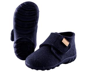 Sterntaler - Kid's Hausschuh Uni - Hüttenschuhe, Gr. 20, blau/schwarz (Marine)