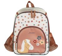 Sterntaler - Kid's Kinderrucksack mit Flaschenhalter - Kinderrucksack rosa (Ecru / Pferd Sunny)
