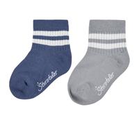 Sterntaler - Kid's Kurz-Socken DP Coolmax Rippe - Multifunktionssocken, Gr. 31-34, grau/blau (Blau)