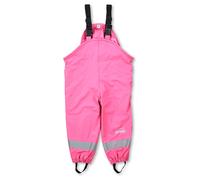 Sterntaler Regenhose gefüttert uni - Kinder Regenhose wasserdicht - Mädchen Matsch- und Buddelhose mit verschweißten Nähten und elastischen Hosenträgern - Regenbekleidung warm - himbeerrosa, Größe 128