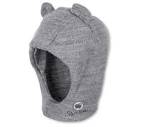 Sterntaler Schalmütze Wolle - kuschelige Unisex Babymütze mit Klettverschluss - Wolle (Merino) mit Kaschmir-Feeling & Wolljersey-Futter - Wintermütze für Baby & Kleinkind - Silber meliert, Größe 39