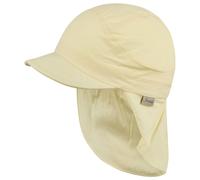 Sterntaler - Kid's Schirmmütze mit Nackenschutz Uni - Cap, Gr. 47 cm, beige (Vanille)