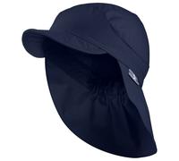Sterntaler - Kid's Schirmmütze mit Nackenschutz Uni - Cap, Gr. 51 cm, blau (Marine)