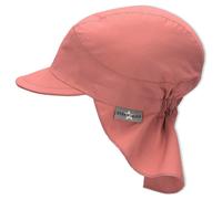 Sterntaler Schirmmütze Nacken Basic - Unisex Baby- und Kinder Mütze mit Nackenschutz - UV-Schutz 50+ Hut aus Popeline (Bio) - leichte Sommer Kopfbedeckung mit Gummiband - rosenholz, Größe 57