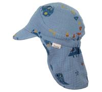 Sterntaler - Kid's Schirmmütze Nacken Dinosaurier - Cap, Gr. XXS 47 cm, grau/blau (GreyBlue)