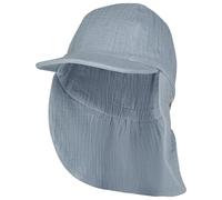 Sterntaler - Kid's Schirmmütze Nacken Musselin - Cap, Gr. 51 cm, grau (Graublau)