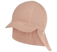Sterntaler - Kid's Schirmmütze Nacken Musselin - Cap, Gr. 53 cm, beige (Taupe)