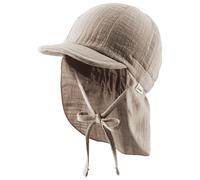 Sterntaler - Kid's Schirmmütze Nacken Uni Cotton - Cap, Gr. 43 cm, braun (Taupe)