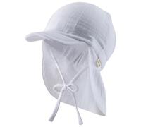 Sterntaler - Kid's Schirmmütze Nacken Uni Cotton - Cap, Gr. 43 cm, grau (Weiß)