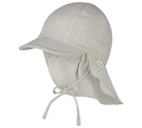 Sterntaler - Kid's Schirmmütze Nacken Uni Cotton - Cap, Gr. 45 cm, grau (Lichtgrau)