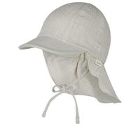 Sterntaler - Kid's Schirmmütze Nacken Uni Cotton - Cap, Gr. 47 cm, grau (Lichtgrau)