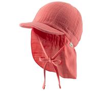 Sterntaler - Kid's Schirmmütze Nacken Uni Cotton - Cap, Gr. 49 cm, rot (Koralle)