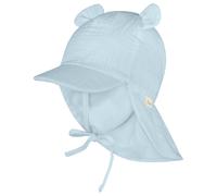 Sterntaler - Kid's Schirmmütze Nackenschutz Ohren - Cap, Gr. 49 cm, grau (Hellblau)
