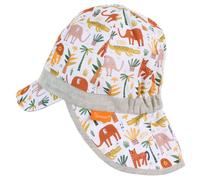 Sterntaler - Kid's Schirmmütze Nackenschutz Tiere - Cap, Gr. 43 cm, weiß (White)