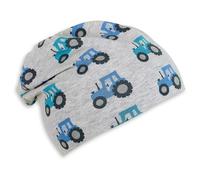 Sterntaler Beanie TRAKTOR in hellgrau melange, Gr. 45, junge