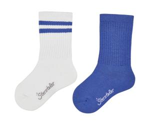 Sterntaler - Kid's Socken DP Coolmax Rippe - Multifunktionssocken, Gr. 31-34, blau/weiß (Kobaltblau)