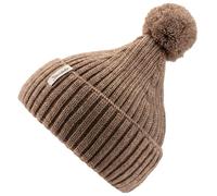 Sterntaler - Kid's Strickmütze Melange Bommel - Mütze, Gr. 45 cm, braun (Beige)