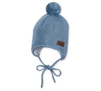 Sterntaler Winter-Strickmütze Bommel 43 blau