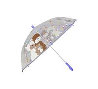 Sterntaler Kinder Regenschirm Familie Bär mit halbrundem Griff, Klettverschluss, transparentem Schirm mit Motiv und reflektierender Paspelierung an der Kante; transparent