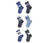 Sterntaler - Kid's Socken 6-Pack - Multifunktionssocken, Gr. 17-18, grau/blau (JeansblauMelange/Winter)