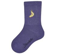 Sterntaler Kinder Socken Unisex - lange Baby und - Kindersocken mit Bananen-Motiv und Rippenstruktur - elastische Baumwollsocken - tintenblau, Größe 34