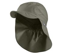 Sterntaler Schirmmütze Nacken Basic - Unisex Baby- und Kinder Mütze mit Nackenschutz - UV-Schutz 50+ Hut aus Popeline (Bio) - leichte Sommer Kopfbedeckung mit Gummiband - mattgrün, Größe 51