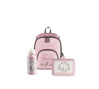 Sterntaler Kindergarten Set Emmi Girl - Mädchen Set mit Esel Emmi Girl Motiv - beinhaltet Kinderrucksack, Brotdose und Trinkflasche - Farbe Zartrosa
