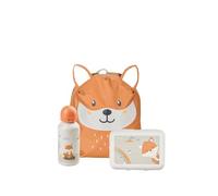 Sterntaler Kindergarten Set Fuchs Filou - Unisex Multipack mit Fuchs-Motiv - Enthält Kinderrucksack, Brotdose und Trinkflasche - Farbe Rost