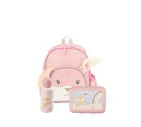 Sterntaler Kindergarten Set Hase Hanni - Mädchen Multipack mit Hasen-Motiv - Enthält Kinderrucksack mit Kühlfunktion, Brotdose und Trinkflasche - Farbe Mattrosa
