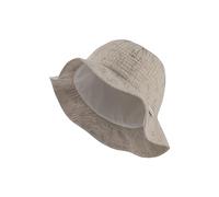 Sterntaler Kinderhut Gräser für Mädchen - Sonnenhut aus Bio -Baumwolle mit UV -Schutz 30 - Schirmmütze mit floralem Aufdruck, gefüttert mit strukturiertem Baumwollstoff - beige, 51