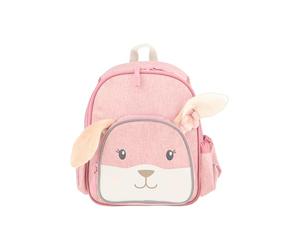 Sterntaler Kinderrucksack Hase Hanni 30x24cm - wasserabweisend - Hauptfach mit Kühlfunktion - Schultergurte & Brustgurt anpassbar - reflektierend - Kindergarten & unterwegs - Mädchen, quarzrosa