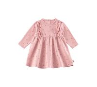 Sterntaler Babykleid Mädchen Langarm - Kleid für Baby mit Volants und gekräuseltem Rockteil - Babykleidchen aus Baumwolljersey - mattrosa, 80