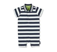 Sterntaler Kleinkind Jungen Baby Einteiler Einteiler Blockstreifen - Strampler, Kinderstrampler, mit Knopfleiste - waschbar - marine, 80
