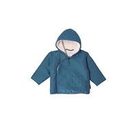 Sterntaler Kleinkind Jungen Baby Jacke Teddytasche Jacke - Baby Jacke - Steppjacke mit Kapuze und Druckknopf - mittelblau, 86