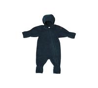 Sterntaler Kleinkind Jungen Overall Baby Melange Overall - Overall Baby - aus Microfleece mit Stickerei und Reißverschluss - marine, 80