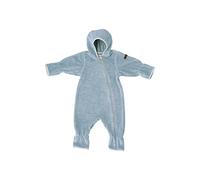 Sterntaler Kleinkind Jungen Overall Baby Melange Overall - Overall Baby - aus Microfleece mit Stickerei und Reißverschluss - rauchgrau, 86