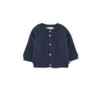Sterntaler Kleinkind Jungen Strickjacke Baby GOTS Strick Stern Jacke - Strickjacke Baby - Strickjacke mit Teddy Futter und Knopf - marine, 80