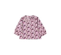 Sterntaler Kleinkind Mädchen Langarmshirt Baby Langarm-Shirt Blumen Langarmshirt - Baby Shirt Langarm - mit Blumendruck und Rüsche - rosa, 80