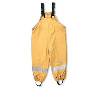 Sterntaler Kleinkind Unisex Regenhose Kinder Träger Regenträgerhose gefüttert - Wasserdicht mit Druckknopf und verschweißten Nähten - mittelgelb, 92