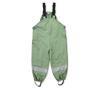 Sterntaler Kleinkind Unisex Regenhose Kinder Träger Regenträgerhose gefüttert - Wasserdicht mit Druckknopf und verschweißten Nähten - grün, 116