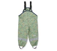 Sterntaler Kleinkind Unisex Regenhose Kinder Träger Regenträgerhose Waldtiere - Hose Wasserdicht mit Druckknopf und verschweißten Nähten - grün, 122