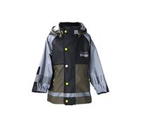 Sterntaler Kleinkind Unisex Regenjacke Kinder Funktions-Regenjacke - Wasserdicht mit Reißverschluss und verschweißten Nähten - dunkelgrün, 104