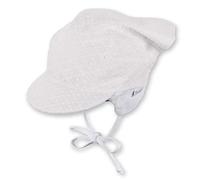 Sterntaler Kopftuch für Mädchen, Eyelet-Stoff, Größe: 49, Farbe: Ecru, 1452111.0