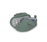 Sterntaler Krabbelschuhe für Baby Jungen - Babyschuhe mit Rutschfester Sohle - Dunkelgrün, Größe 17/18