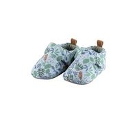 Sterntaler Krabbelschuhe Rexi Safari Druck - Baby Schuhe aus Canvas mit Klettverschluss - Baby und Kleinkind Hausschuh - Sohle rutschfest - Baby Sneaker Jungen mit Jersey Futter, helltürkis, Größe 18